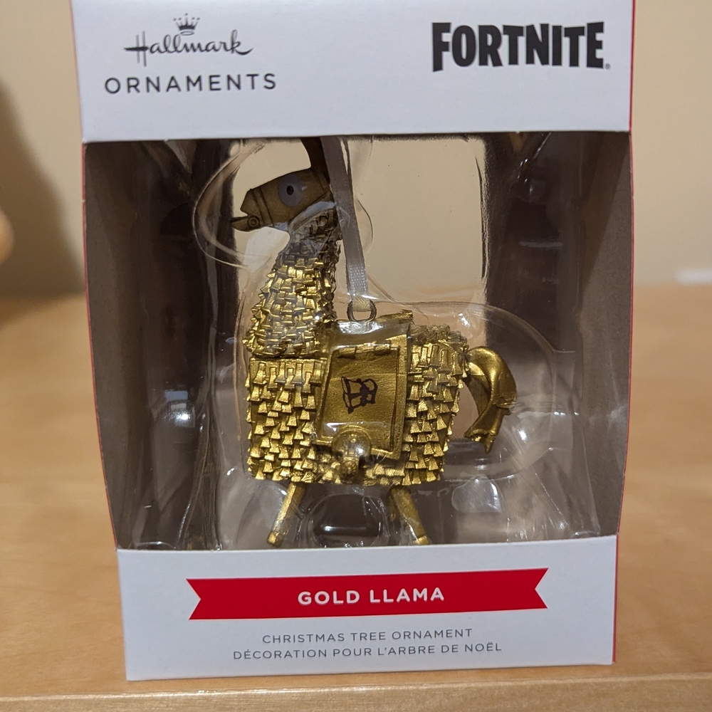 Fortnite Gold Llama Ornament by Hallmark